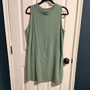 🌵a new day Sleeveless Green Tank Dress